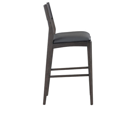 Rooney Black Bar Stool - Ornate Home