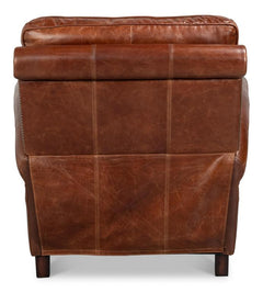 Roosevelt Brown Leather Recliner - Ornate Home