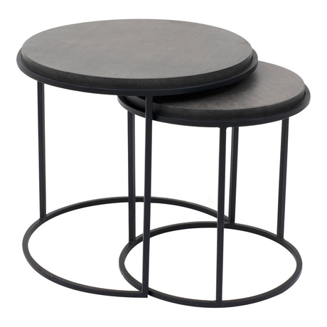 Roost Black Nesting Tables Set Of 2 - Ornate Home