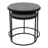 Roost Black Nesting Tables Set Of 2 - Ornate Home