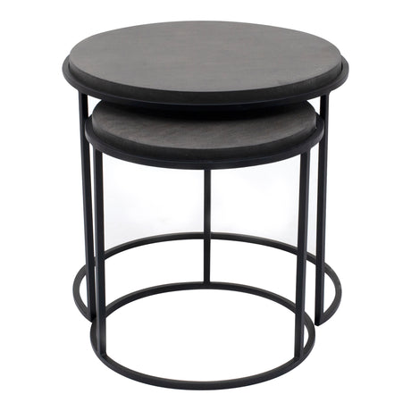 Roost Black Nesting Tables Set Of 2 - Ornate Home
