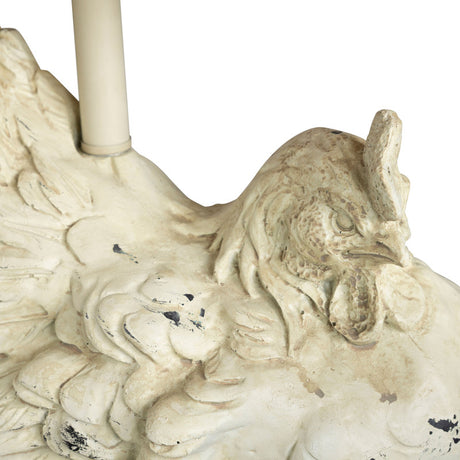 Rooster White Table Lamp (Set of 2) - Ornate Home