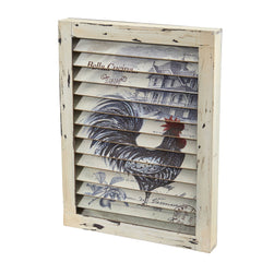 Rooster Window Shutter Wall Decor - Ornate Home