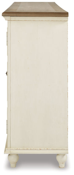 Roranville Antique White Accent Cabinet - Ornate Home