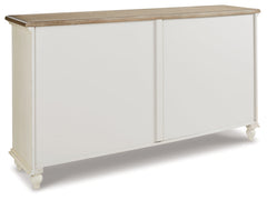 Roranville Antique White Accent Cabinet - Ornate Home