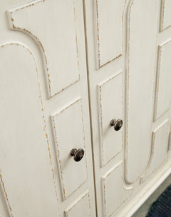 Roranville Antique White Accent Cabinet - Ornate Home