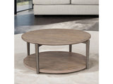 Roros Natural Round Cocktail Table - Ornate Home