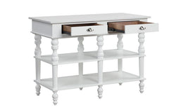 Rorratt Faux Marble & White Kitchen Island - Ornate Home