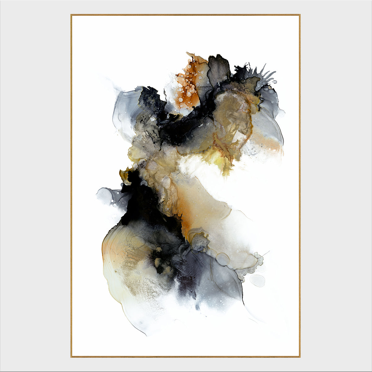 Rorschach Black Painting Art by Buddy Whitlock - Ornate Home