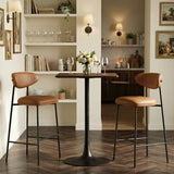 Rorun Brown Barstool (Set of 2) - Ornate Home