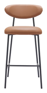 Rorun Brown Barstool (Set of 2) - Ornate Home