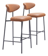 Rorun Brown Barstool (Set of 2) - Ornate Home