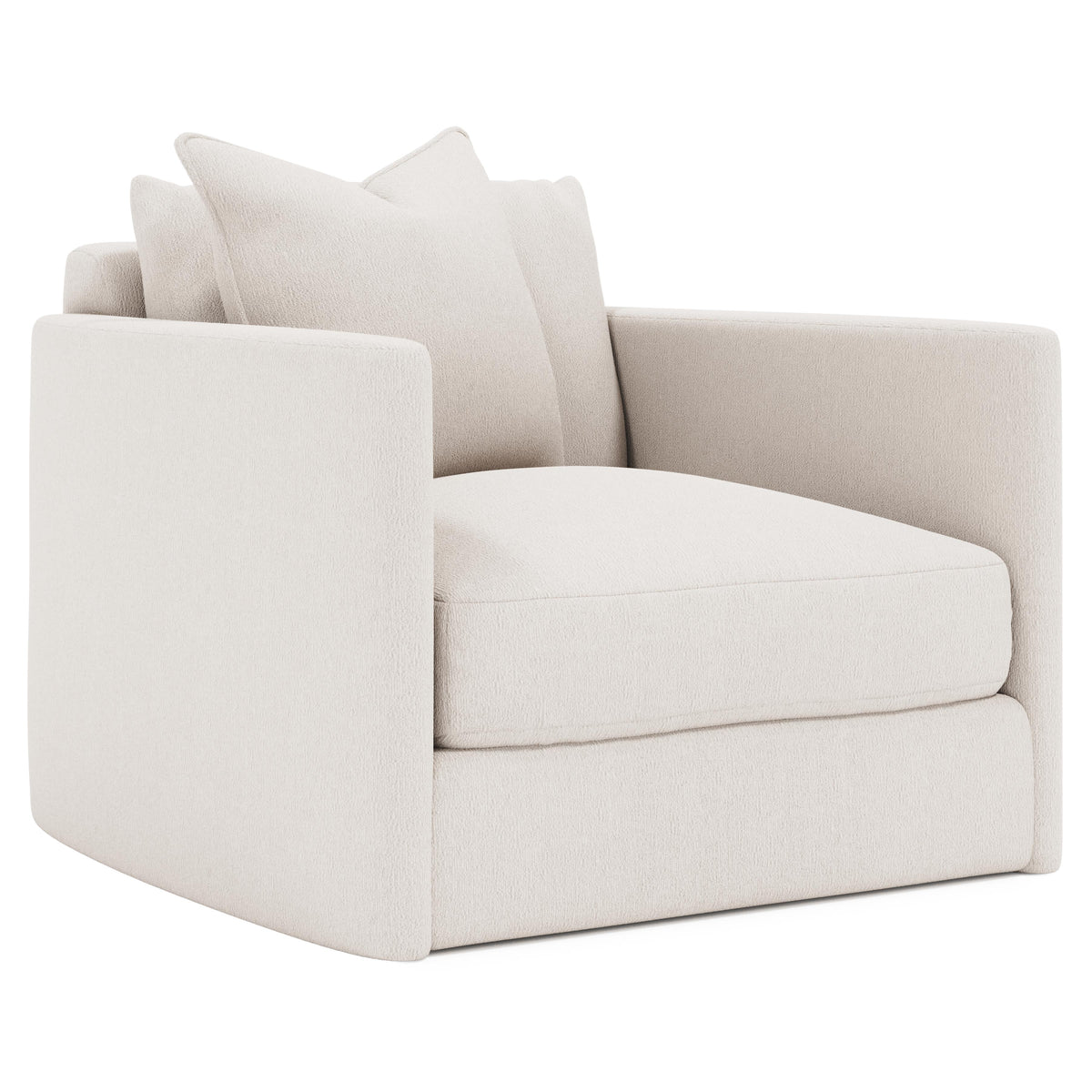 Rory Ivory Swivel Chair - Ornate Home