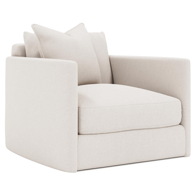 Rory Ivory Swivel Chair - Ornate Home
