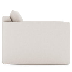 Rory Ivory Swivel Chair Without Pillows - Ornate Home