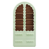 Rory Sage Walnut 76 Inch Arched Display Cabinet