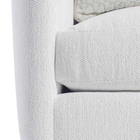 Rory White/Cream Fabric Swivel Chair - Ornate Home