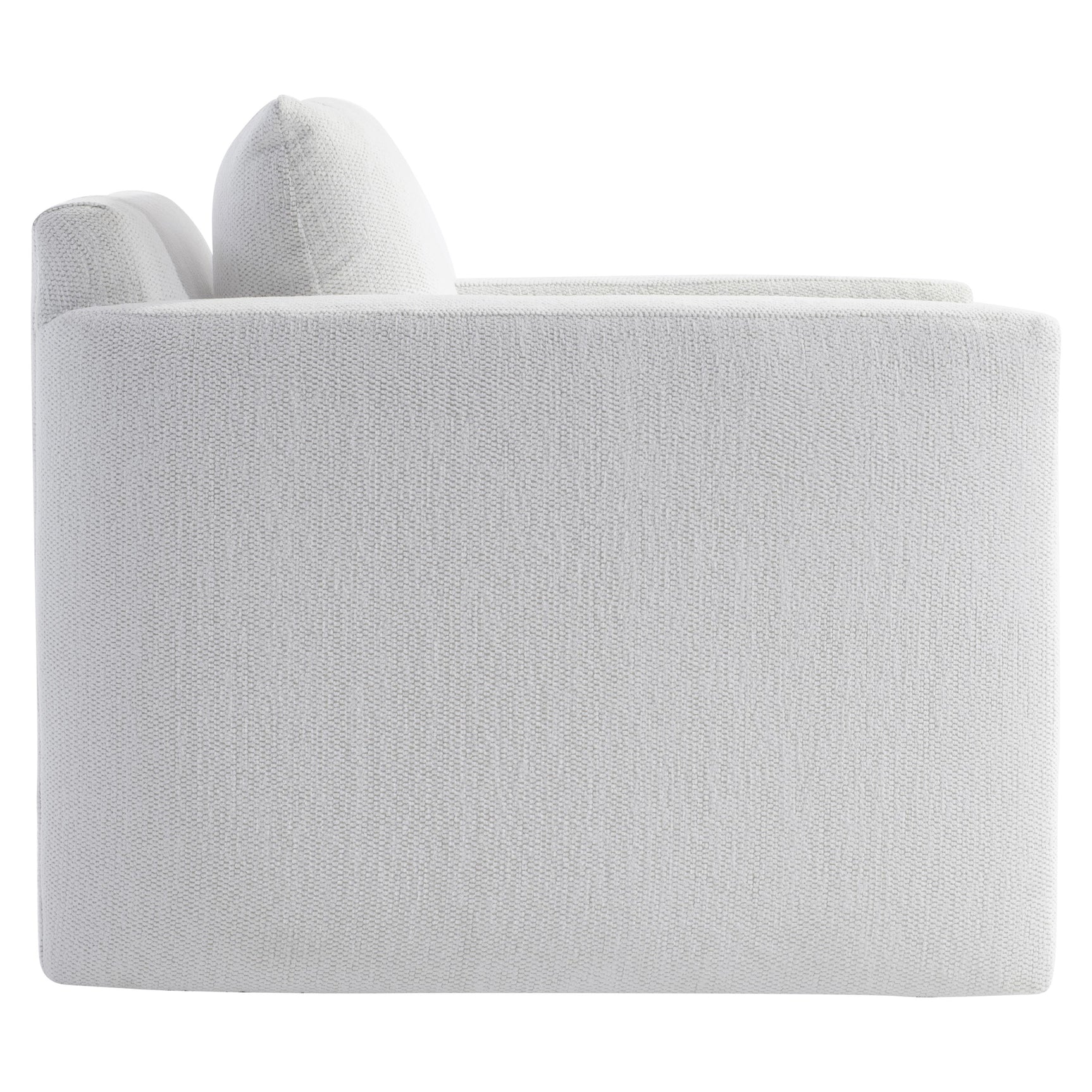 Rory White/Cream Fabric Swivel Chair - Ornate Home