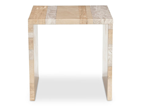 Rosa Multicolor Marble Accent Table - Ornate Home