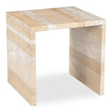 Rosa Multicolor Marble Accent Table - Ornate Home