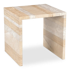 Rosa Multicolor Marble Accent Table - Ornate Home