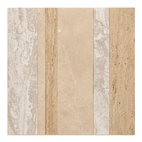 Rosa Multicolor Marble Accent Table - Ornate Home