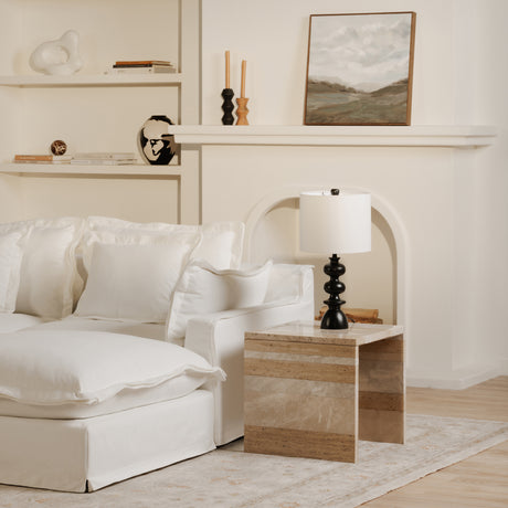 Rosa Multicolor Marble Accent Table - Ornate Home