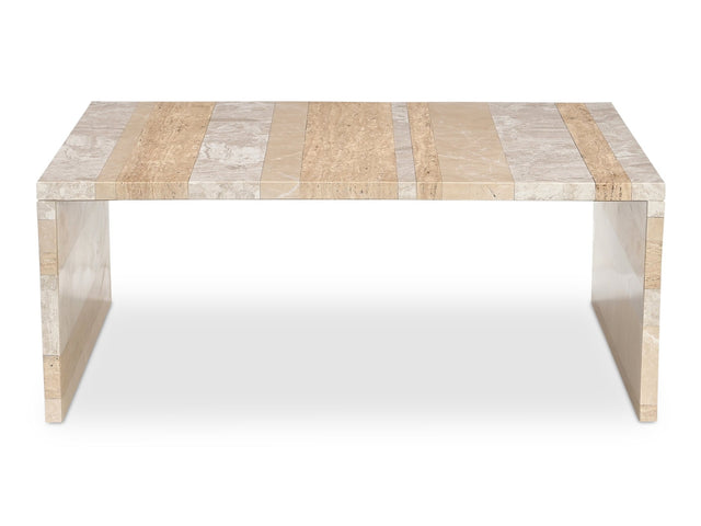 Rosa Multicolor Marble Coffee Table - Ornate Home