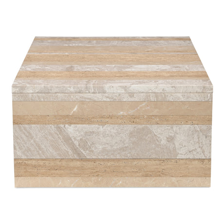 Rosa Multicolor Marble Coffee Table - Ornate Home