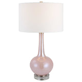 Rosa Pink Glass Table Lamp - Ornate Home