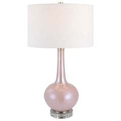 Rosa Pink Glass Table Lamp - Ornate Home