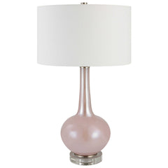 Rosa Pink Glass Table Lamp - Ornate Home