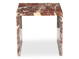 Rosa Rosso Levanto Marble Accent Table - Ornate Home
