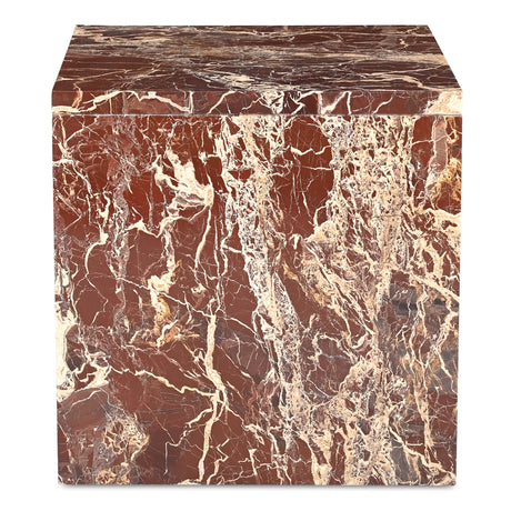 Rosa Rosso Levanto Marble Accent Table - Ornate Home