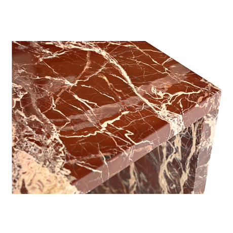 Rosa Rosso Levanto Marble Accent Table - Ornate Home