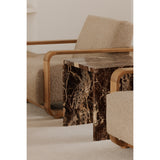 Rosa Rosso Levanto Marble Accent Table - Ornate Home