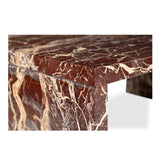 Rosa Rosso Levanto Marble Coffee Table - Ornate Home
