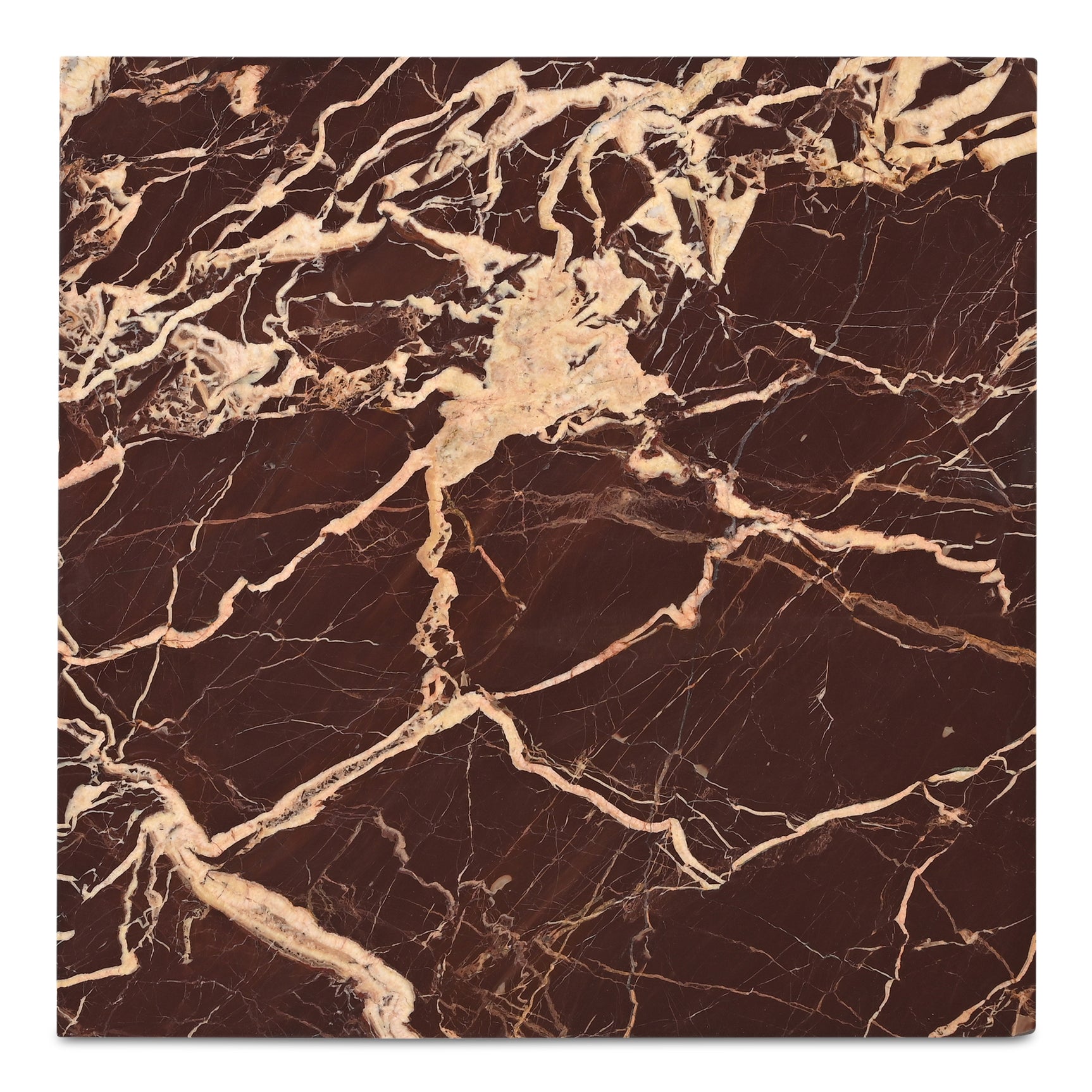 Rosa Rosso Levanto Marble Coffee Table - Ornate Home