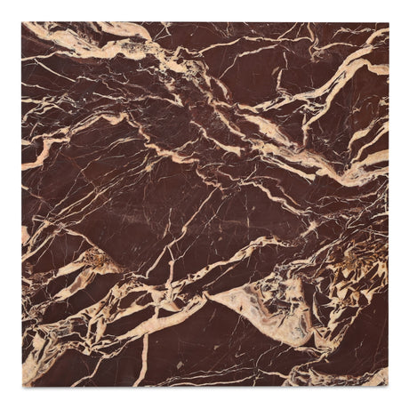 Rosa Rosso Levanto Marble Coffee Table - Ornate Home