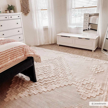 Rosales Cream High&Low Area Rug - Ornate Home