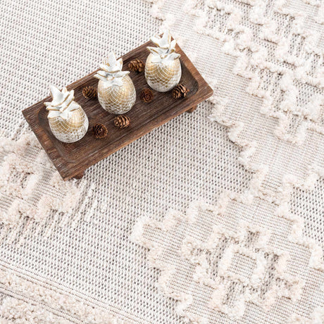 Rosales Cream High&Low Area Rug - Ornate Home