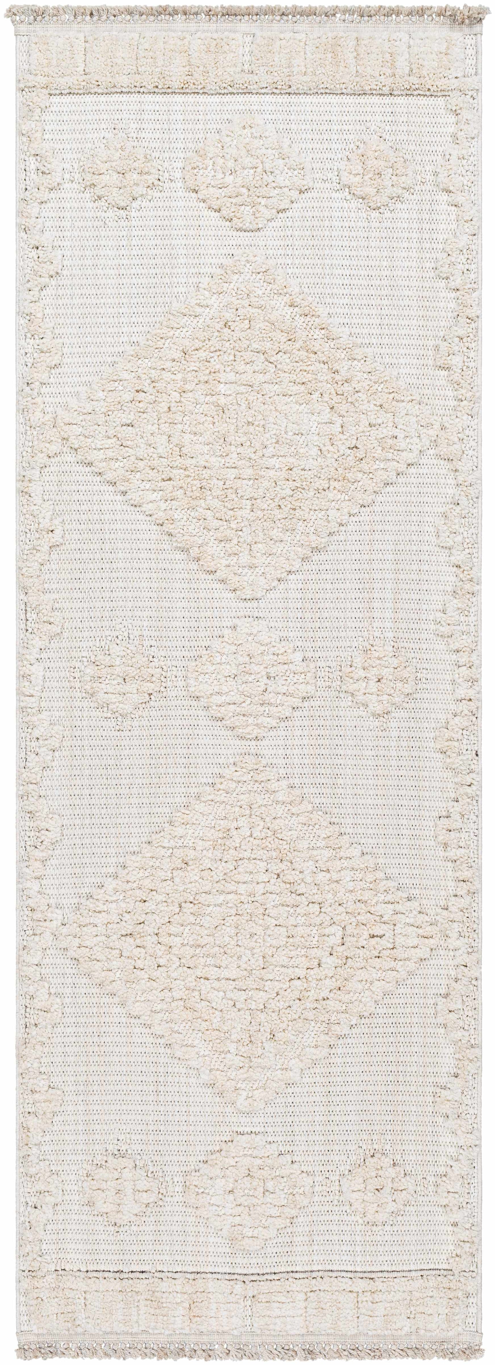 Rosales Cream High&Low Area Rug - Ornate Home