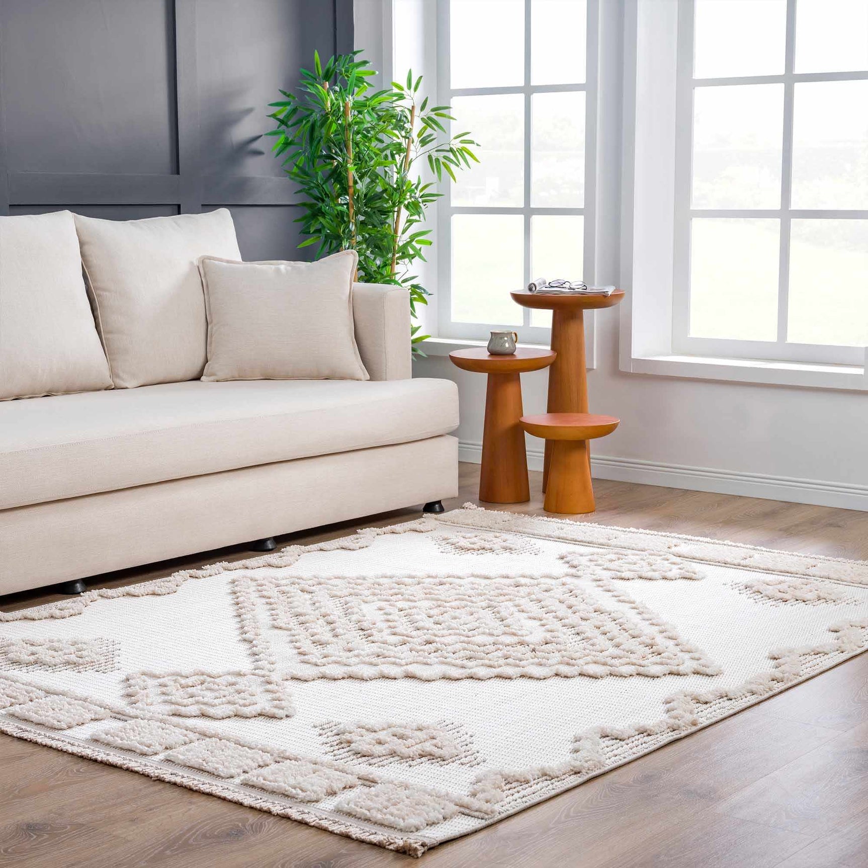 Rosales High-Low Rustic Rug - Ornate Home