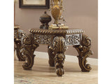 Rosalia Antique Gold & Perfect Brown End Table  / HD-8011 - Ornate Home
