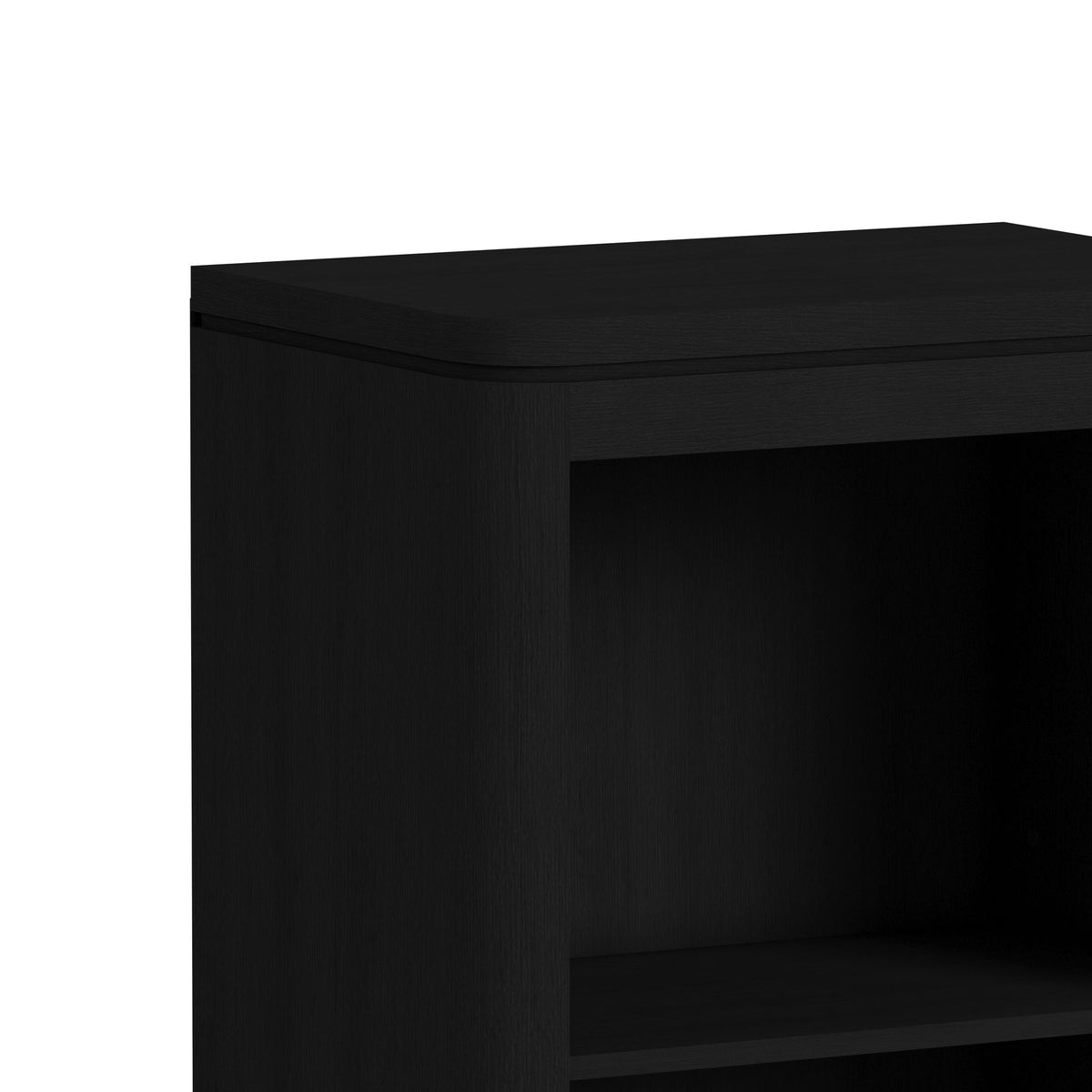 Rosalie Black 3-Piece Entertainment Center with 82" TV Console - Ornate Home