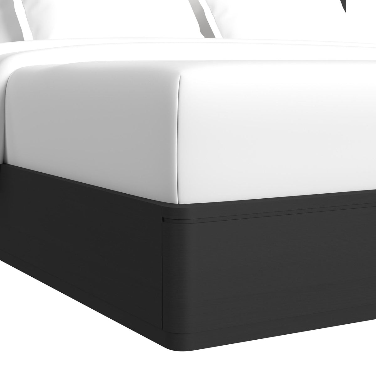 Rosalie Black 3-Piece King UPH Bedroom Set - Ornate Home