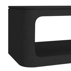Rosalie Black 3-Piece Occasional Table Set with Coffee Table, End Table & Sofa Table - Ornate Home