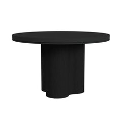 Rosalie Black 5-Piece Standard Height Dining Set with Round Table & Four Chairs