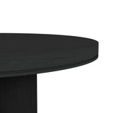 Rosalie Black 5-Piece Standard Height Dining Set with Round Table & Four Chairs - Ornate Home