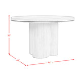Rosalie Black 5-Piece Standard Height Dining Set with Round Table & Four Chairs - Ornate Home